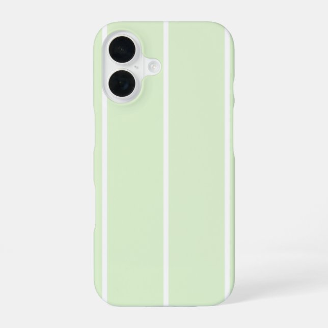 Soft Color Vertical Stripe Pattern Design iPhone 16 Hülle (Rückseite)