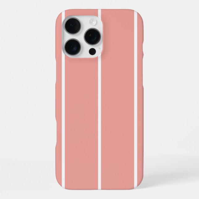 Soft Color Vertical Stripe Pattern Design iPhone Hülle (Rückseite)