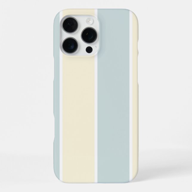 Soft Color Vertical Stripe Pattern Design iPhone Hülle (Rückseite)