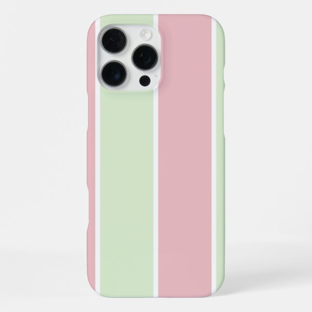 Soft Color Vertical Stripe Pattern Design iPhone Hülle (Rückseite)