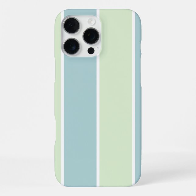 Soft Color Vertical Stripe Pattern Design iPhone Hülle (Rückseite)