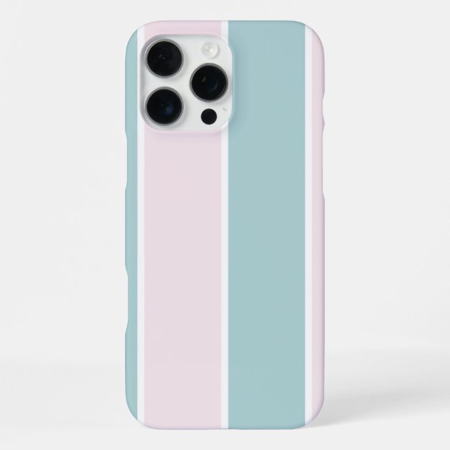 Soft Color Vertical Stripe Pattern Design iPhone Hülle (Rückseite)