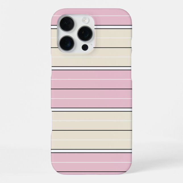 Soft Color Vertical Stripe Pattern Design iPhone Hülle (Rückseite)