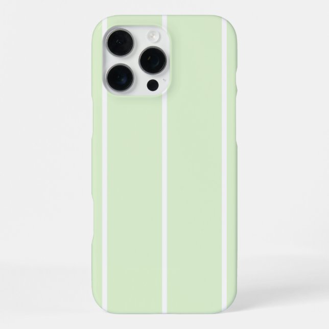 Soft Color Vertical Stripe Pattern Design iPhone Hülle (Rückseite)