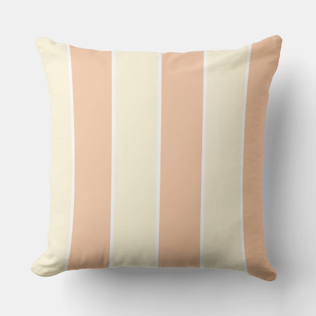 Soft Color Vertical Stripe Pattern Design Kissen (Vorderseite)