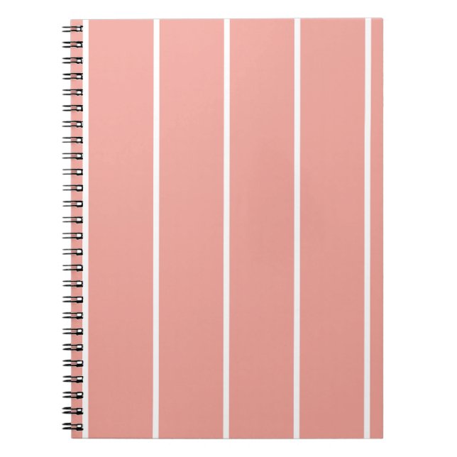 Soft Color Vertical Stripe Pattern Design Notizblock (Vorderseite)