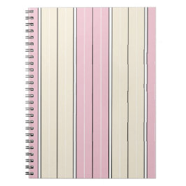 Soft Color Vertical Stripe Pattern Design Notizblock