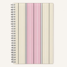 Soft Color Vertical Stripe Pattern Design Notizbuch