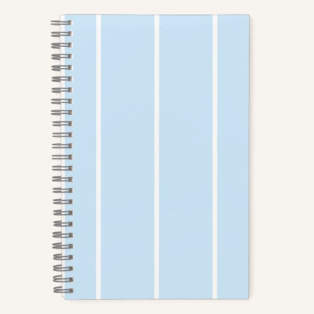 Soft Color Vertical Stripe Pattern Design Notizbuch (Vorderseite)