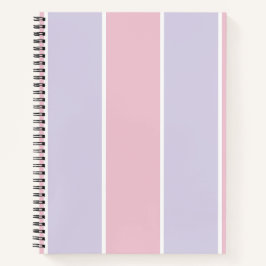 Soft Color Vertical Stripe Pattern Design Notizbuch