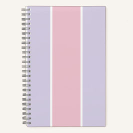 Soft Color Vertical Stripe Pattern Design Notizbuch