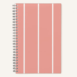 Soft Color Vertical Stripe Pattern Design Notizbuch