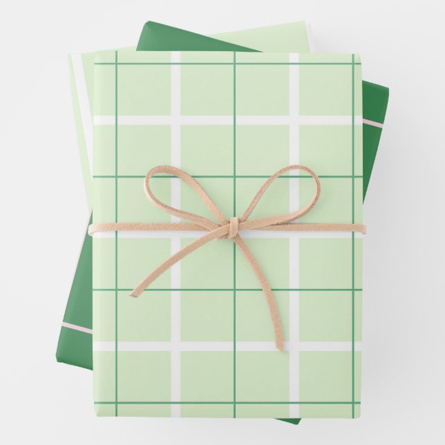 Soft Color Vertical Stripe Pattern Point Design Geschenkpapier Set (Beispiel)