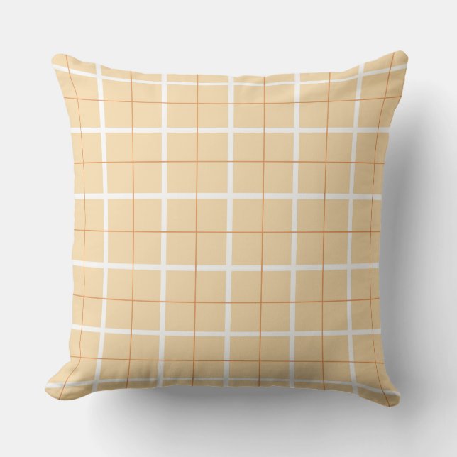 Soft Color Vertical Stripe Pattern Point Design Kissen (Vorderseite)