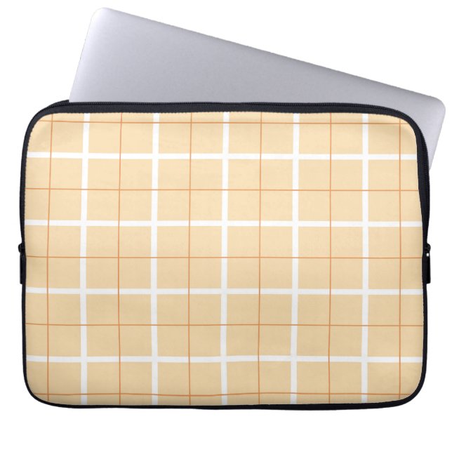Soft Color Vertical Stripe Pattern Point Design Laptopschutzhülle (Vorderseite)