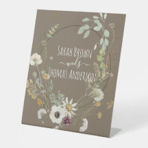 Soft Color Wild Blume Erdthy Brown Sign