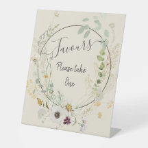 Soft Color Wild Blume Pedestal-Zeichen