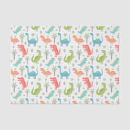 Soft Colors Dinosaurier Palmen Bäume Kinder Seidenpapier