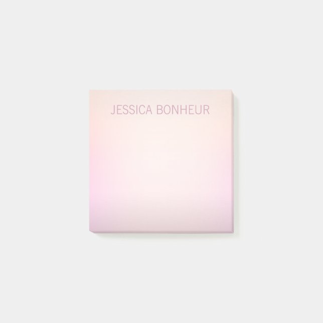 Soft Colors Fading Ombre Post-it Klebezettel (Vorderseite)
