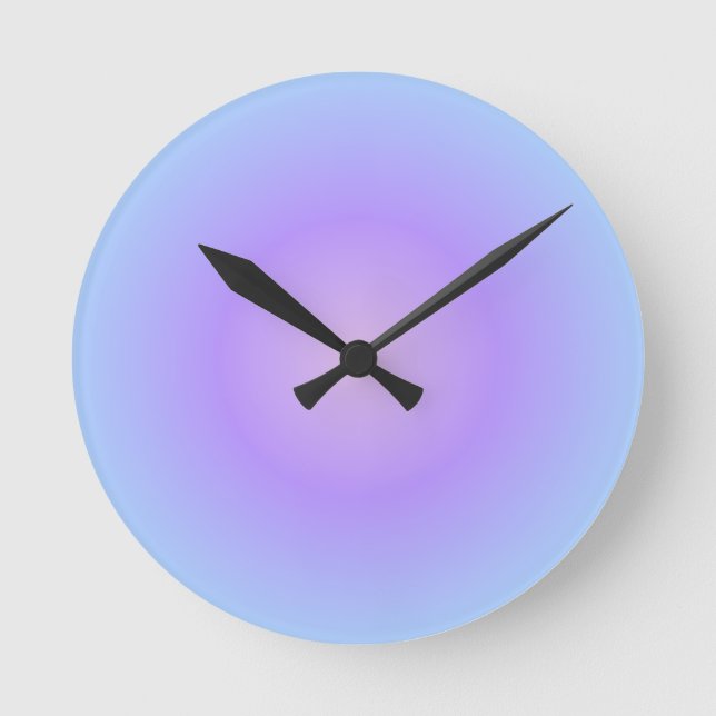 Soft Cotton Lavender Runde Wanduhr (Vorderseite)