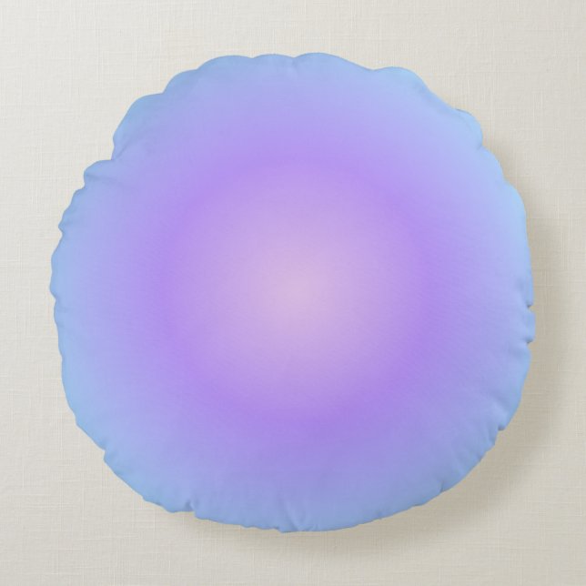 Soft Cotton Lavender Rundes Kissen (Vorderseite)