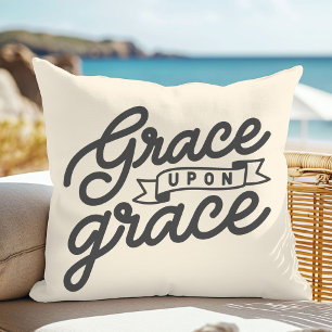 Soft Creme Christlich Grace Throw Kissen