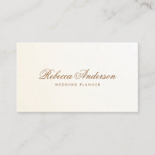 Soft-Creme-Elfenbein-Satingradientenmesser chic h Visitenkarte