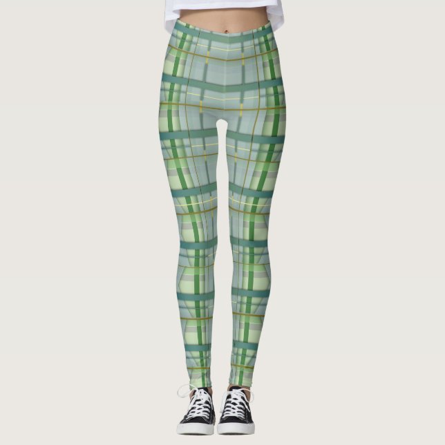 Soft Cutting neu aufgesuchtes Tartan 2 Leggings (Vorderseite)