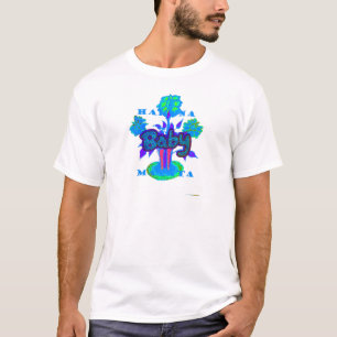 Soft Cyan Blue Blume Art: Eine Baby's Touch. T-Shirt