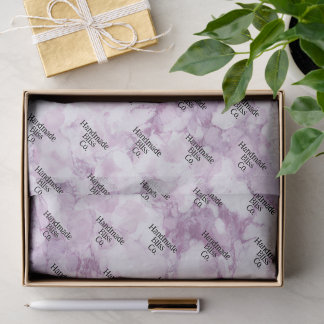 Soft Dark Purple Marble Seidenpapier
