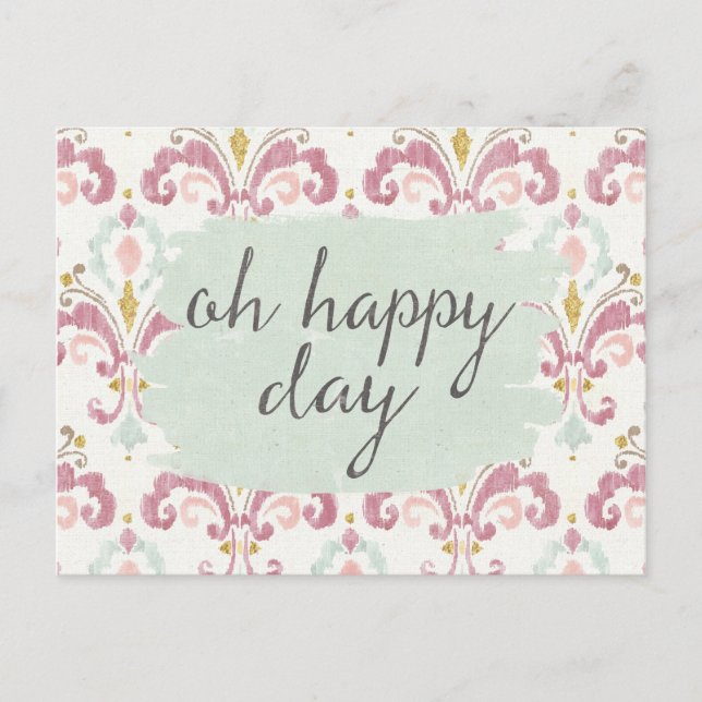 Soft Deko VI | Oh Happy Day Postkarte (Vorderseite)