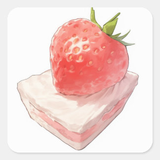 Soft Dreamy Art Quadratischer Aufkleber