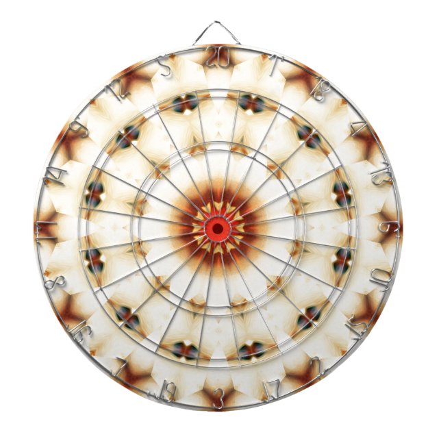 Soft Dreamy Cream Floral Muster Dartscheibe (vorne)