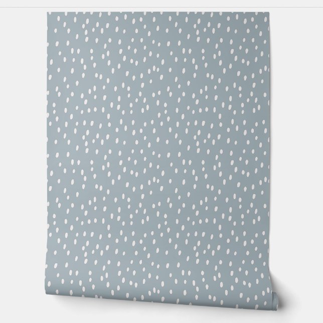 Soft Drops auf Sage Mini-Print Tapete (Abrollen)