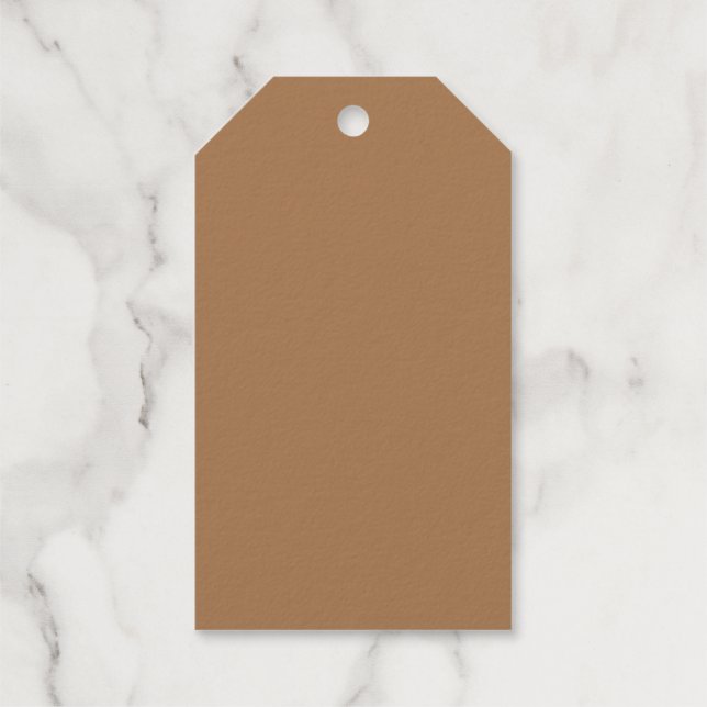 Soft Dusty Rose Rosa Hintergrund - Hochzeit Geschenkanhänger (Rückseite)