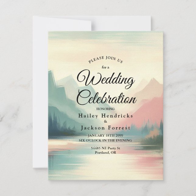 Soft Echoes of the Mountains Einladung (Vorderseite)