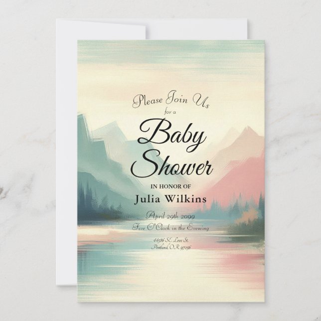 Soft Echoes of the Mountains Einladung (Vorderseite)