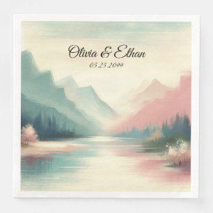 Soft Echoes of the Mountains Serviette