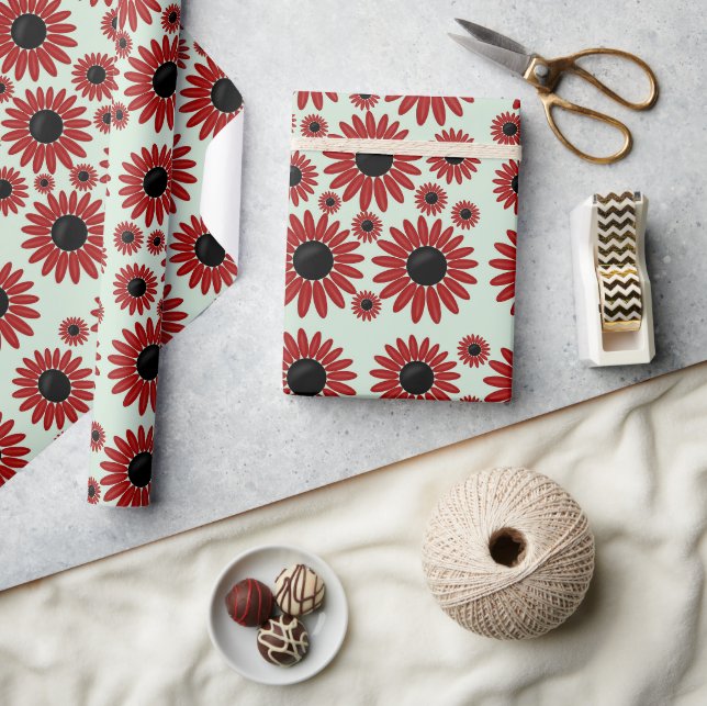 Soft Express Florals Samt Geschenkpapier (Kunsthandwerk)