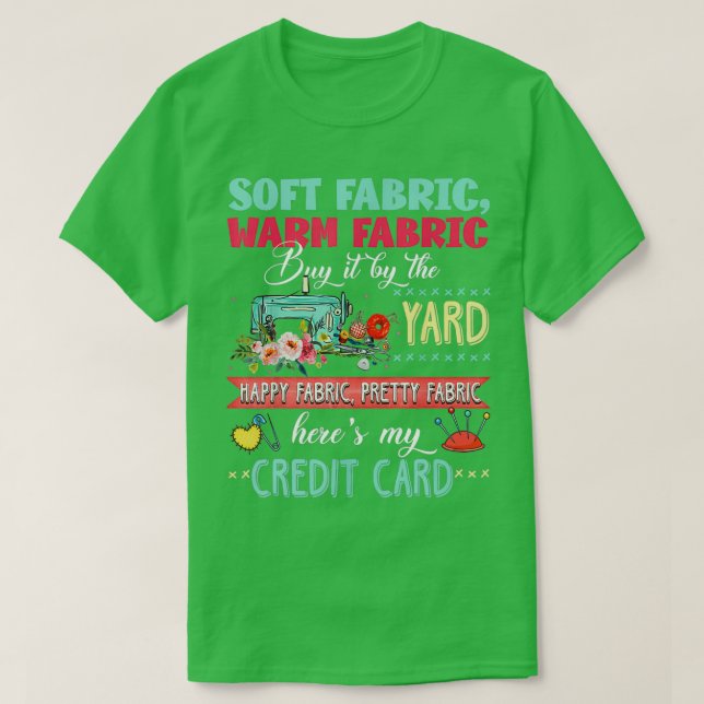 Soft fabric warm fabric buy it by the yard quiltin T-Shirt (Design vorne)