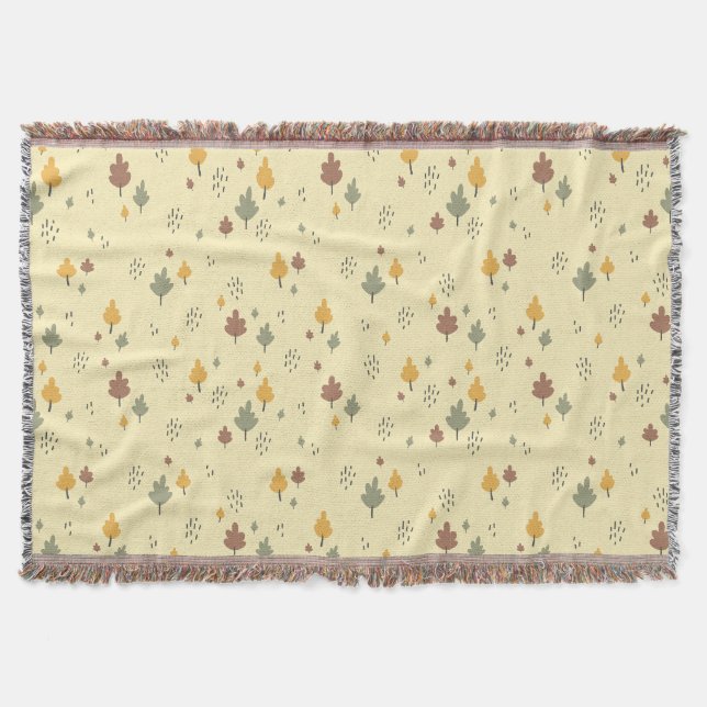 "Soft Fall Vibe" Verstreutes Blatt Decke (Vorderseite)