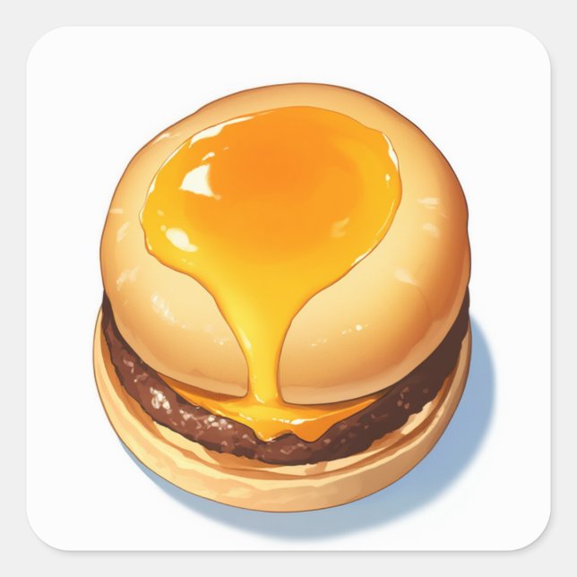 Soft Fantasy Art Quadratischer Aufkleber (Vorderseite)