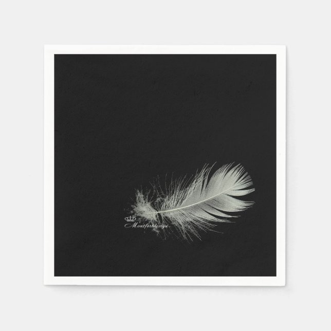 Soft Feather Elegance Serviette (Vorderseite)