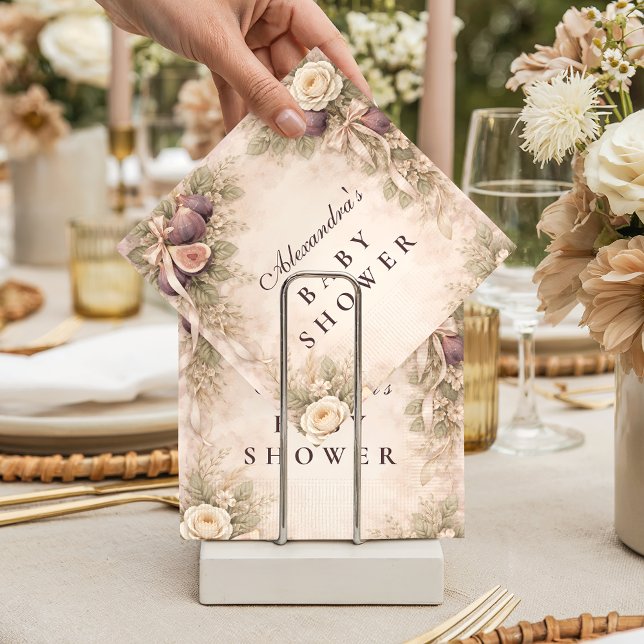 Soft Fig Garden-Baby Shower Serviette (Von Creator hochgeladen)