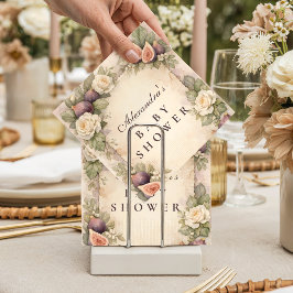 Soft Fig Garden Storybook Baby Shower Serviette