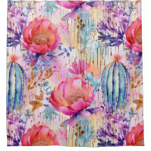 Soft Floral Cactus Dream