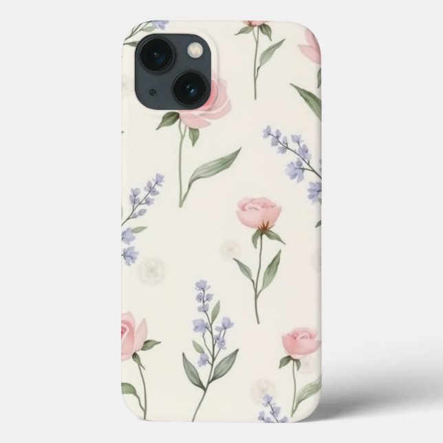 Soft Floral Elegante Case-Mate iPhone Hülle (Rückseite)