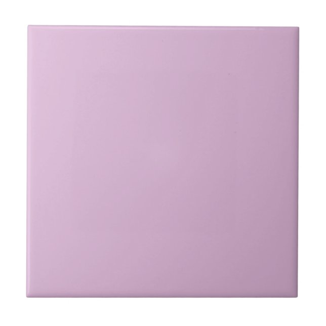 Soft French Lilac Solid Color Fliese (Vorderseite)