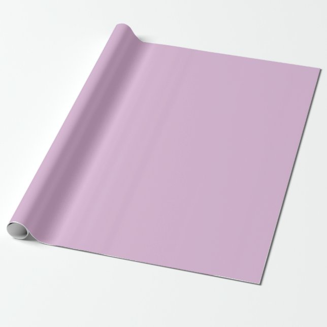 Soft French Lilac Solid Color Geschenkpapier (Ungerollt)