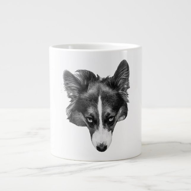 soft gaze corgi calm Jumbo-Tasse (Vorderseite)